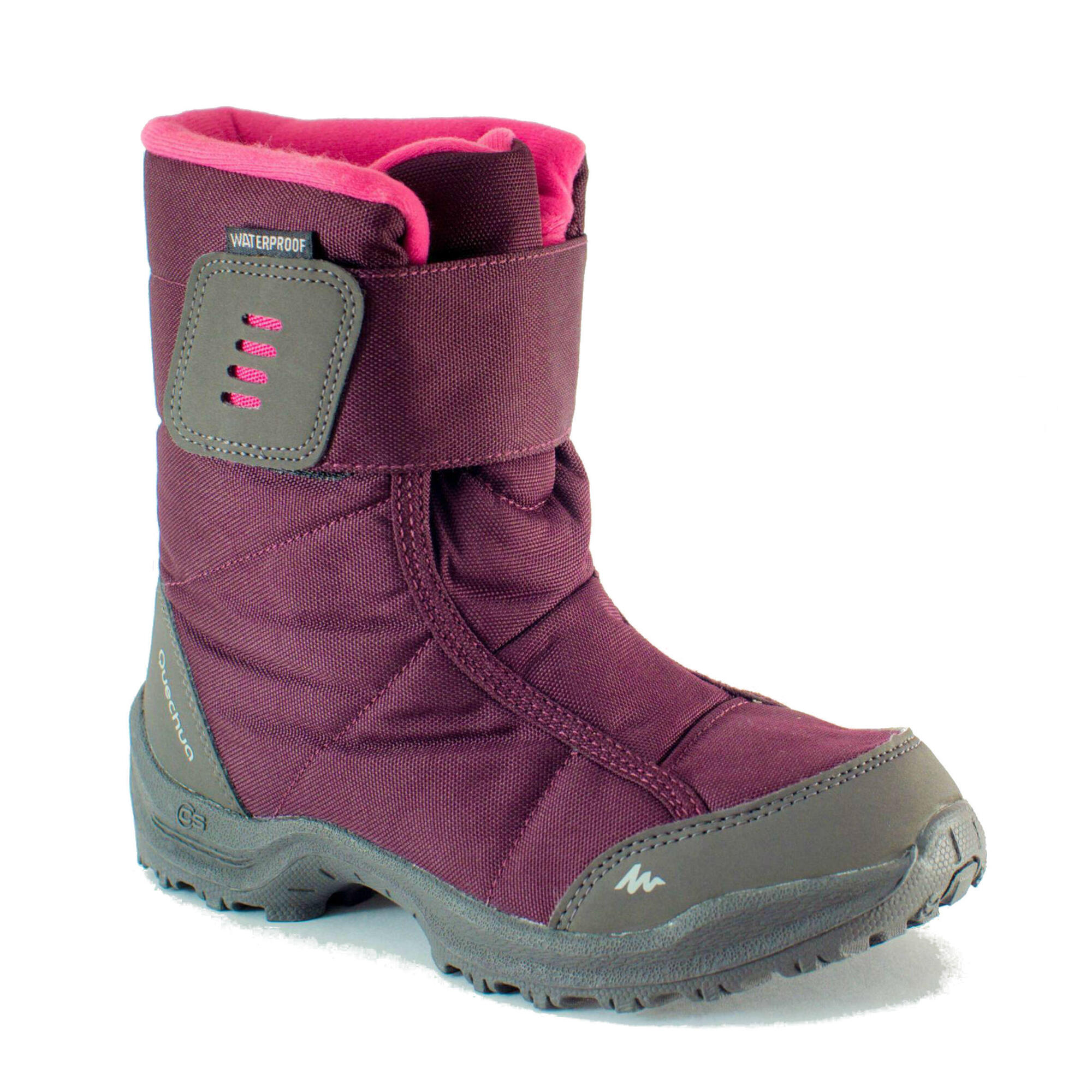 Botte Randonnée Quechua Arpenaz 100 Warm Imperméable Enfant Violet